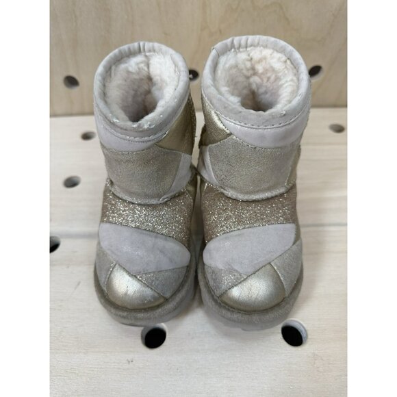 UGG Classic short 2 patchwork Gold boots Kids Toddler US Size 7 - Picture 2 of 8